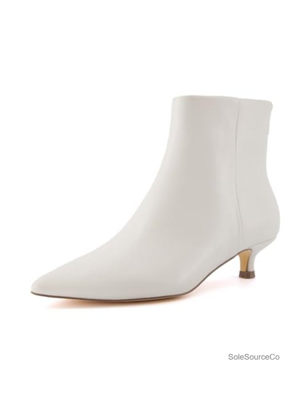Cushionaire Barbi Kitten Heel Booties Vegan Leather Memory Foam